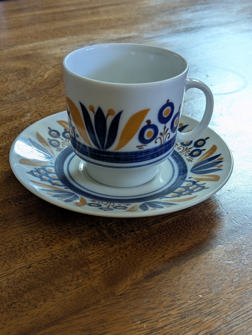 Vintage Espresso Cup & Saucer Made In Czechoslovakia